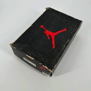 Vintage 1990 Air Jordan 5 Black Metallic SHOE BOX ONLY SIZE 9